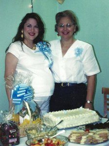 My Momma and I celebrating me becoming a mother.